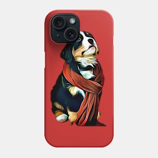 Berner Bernese Mountain Dog Puppy Holiday Cute Phone Case