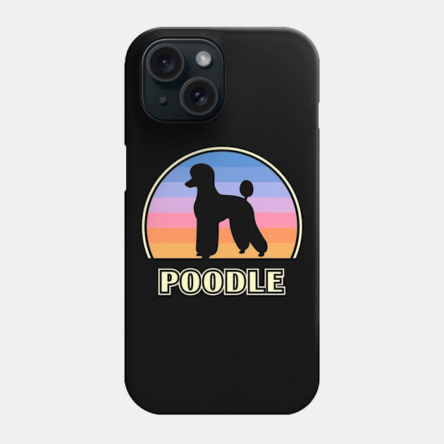 Poodle Vintage Sunset Dog Phone Case by millersye