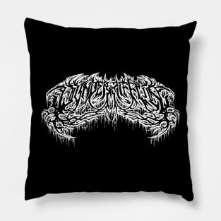 DUNDER MIFFLIN DEATH METAL LOGO Pillow