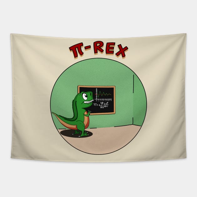 Pi-Rex Tapestry by Gattonyan