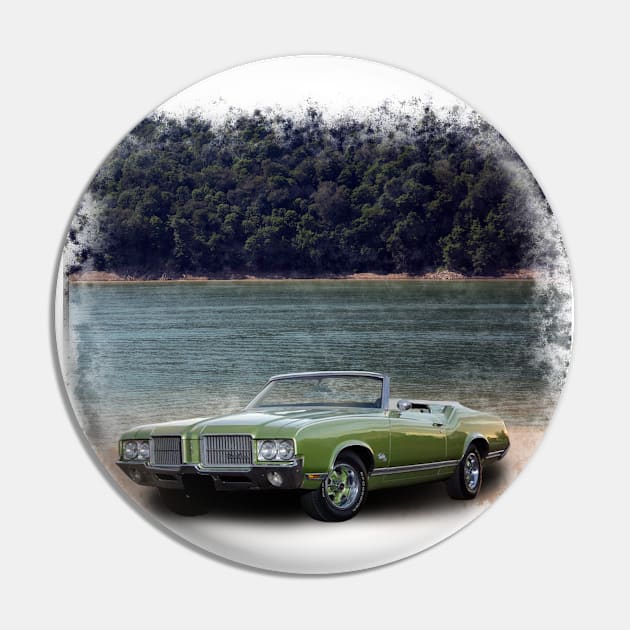 1971 Oldsmobile Cutlass in our lake distressed series on front and back Pin by Permages LLC