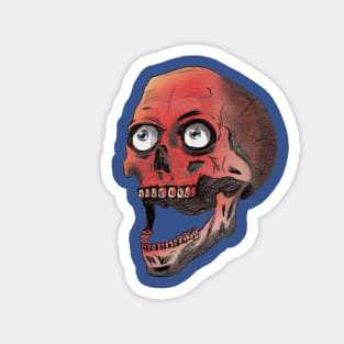 Screaming Skull Magnet