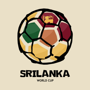 Sri Lanka Football Country Flag T-Shirt