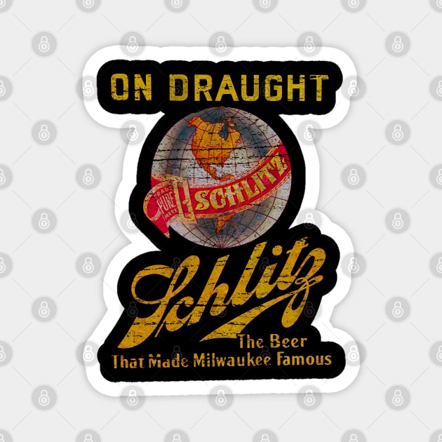 Schlitz Beer Milwaukee on Draught Magnet by Jazz In The Gardens