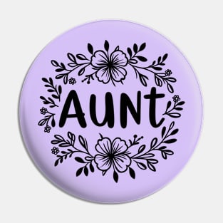 Aunt Floral Pin