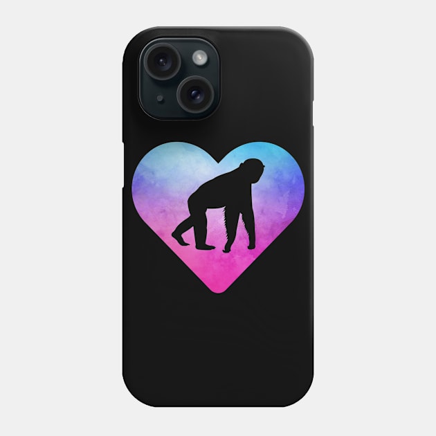 Women or Girls Chimp Phone Case by JKFDesigns