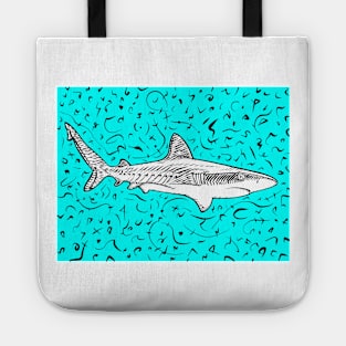 SHARK ink portrait Tote