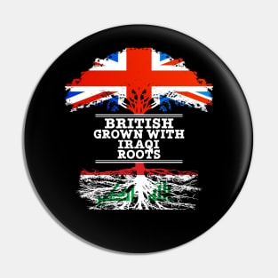 British Grown With Iraqi Roots - Gift for Iraqi With Roots From Iraq Pin