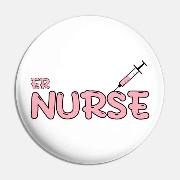 Emergency Room (ER )Nurse Red Pin by MedicineIsHard