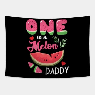 Hearts Watermelon Cream One In A Melon Daddy Dad Papa Father Tapestry