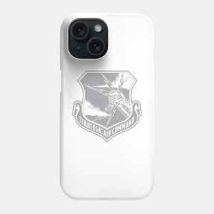 Strategic Air Command Emblem Single Color Light Gray Phone Case