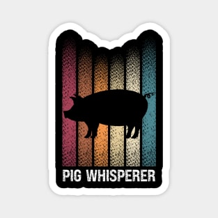 Pig Whisperer Vintage Farmer Magnet