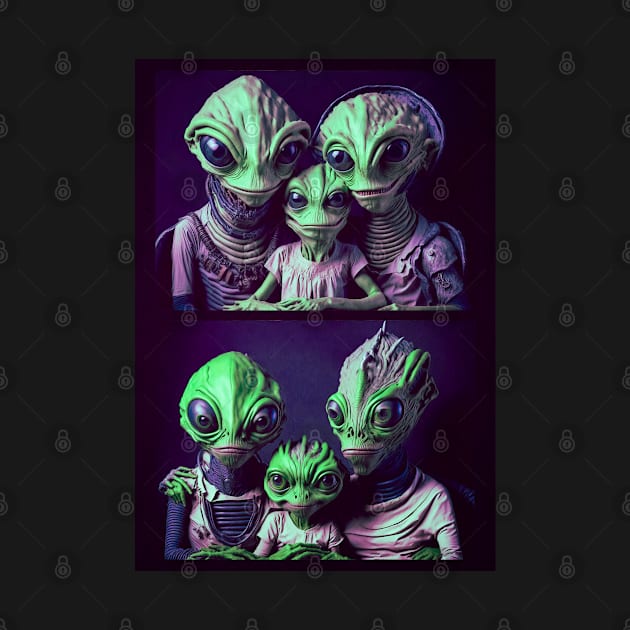 Alien Family by ak3shay