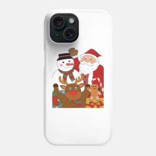 Christmas illustration cartoon drawing. Phone Case