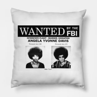 Angela Davis - Wanted Pillow