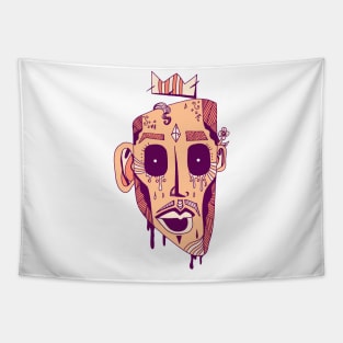 Peach Strange King Juan Tapestry