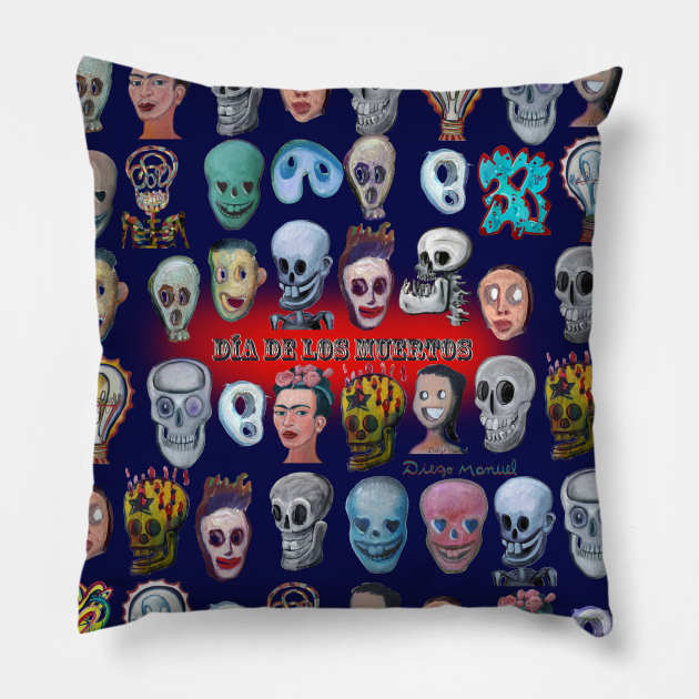 Día de los muertos Pillow by diegomanuel