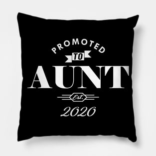 New Aunt - Promoted to Aunt est. 2020 Pillow