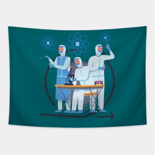 Workers in Laboratory Tapestry