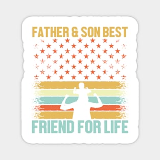 Father son best friends for life Retro Gift for Father’s day, Birthday, Thanksgiving, Christmas, New Year Magnet