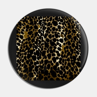 Animal Print Cheetah Black and Brown Pin