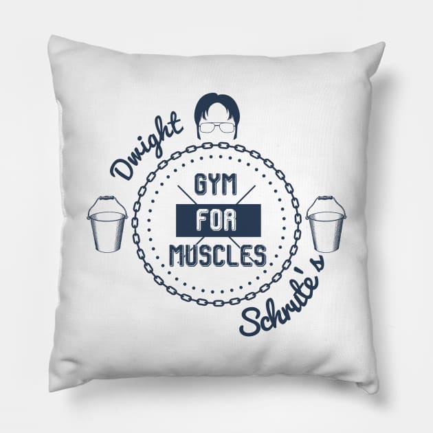 Gym for Muscles Pillow by toruandmidori