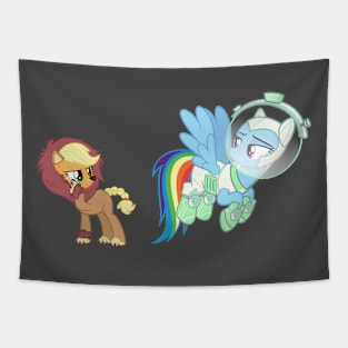 Lionjack and AstroDash Tapestry