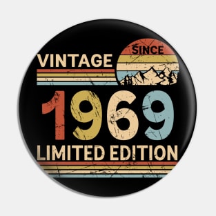 Vintage Since 1969 Limited Edition 54th Birthday Gift Vintage Men's Pin