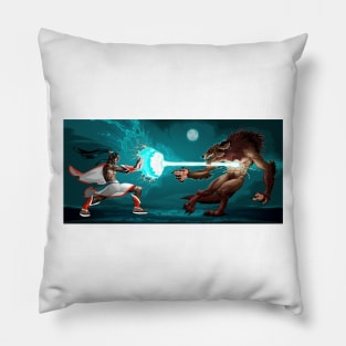 Fighting scene Pillow