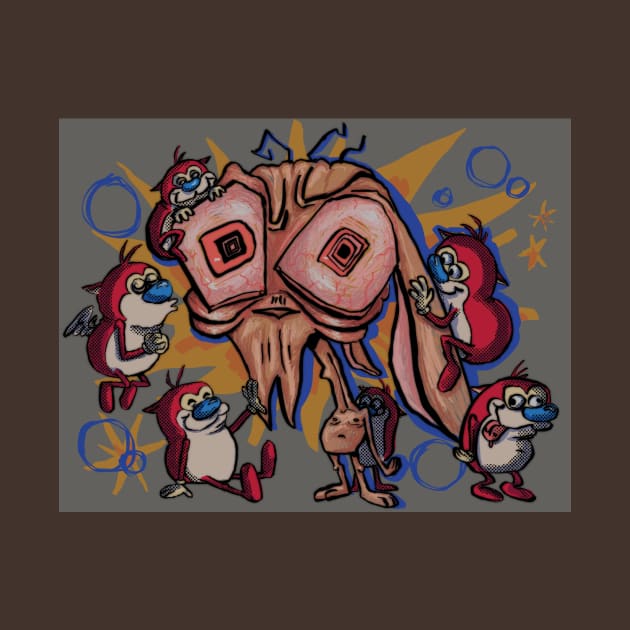 Ren & Stimpy by Kaerepi