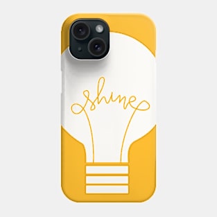 SHINE Lightbulb White Phone Case