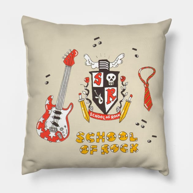 School of rock///Drawing for fans Pillow by MisterPumpkin