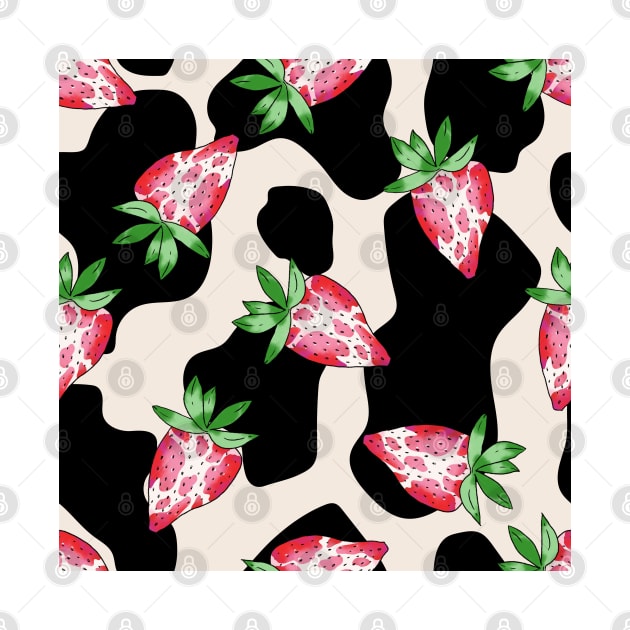 Strawberry Pattern by okpinsArtDesign