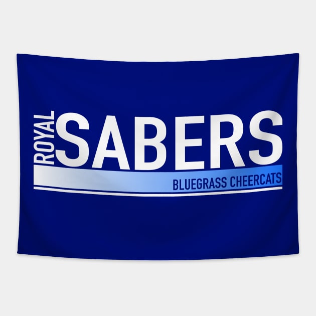 Royal Sabers - Athletic Design Tapestry by bluegrasscheercats