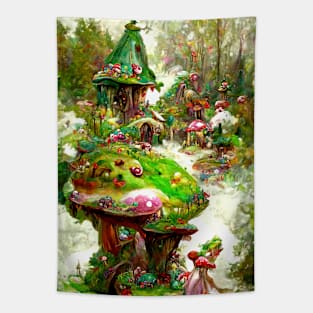 Cottagecore Fantasy Fairycore Landscape Tapestry