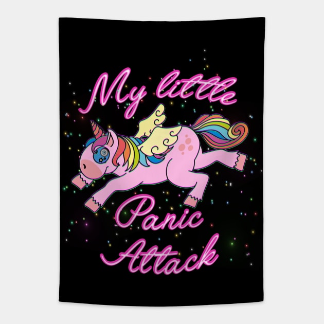 My little panic attack Tapestry by LanaBanana