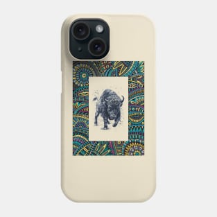 Running of the white Buffalo Phone Case