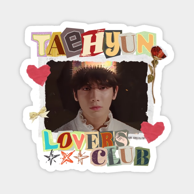 Taehyun Lovers Club TXT Scrapbook Magnet by wennstore