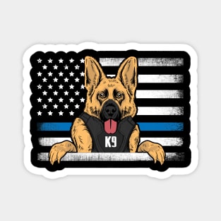 Police Service Dog K9 German Shepherd Dog Police Officer Magnet