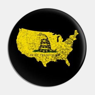 United States of America - Gadsden Flag (Distressed) Pin