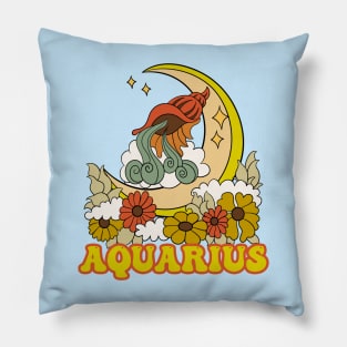 Aquarius Zodiac Pillow