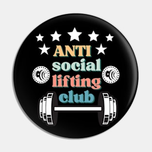 anti social lifting club Pin