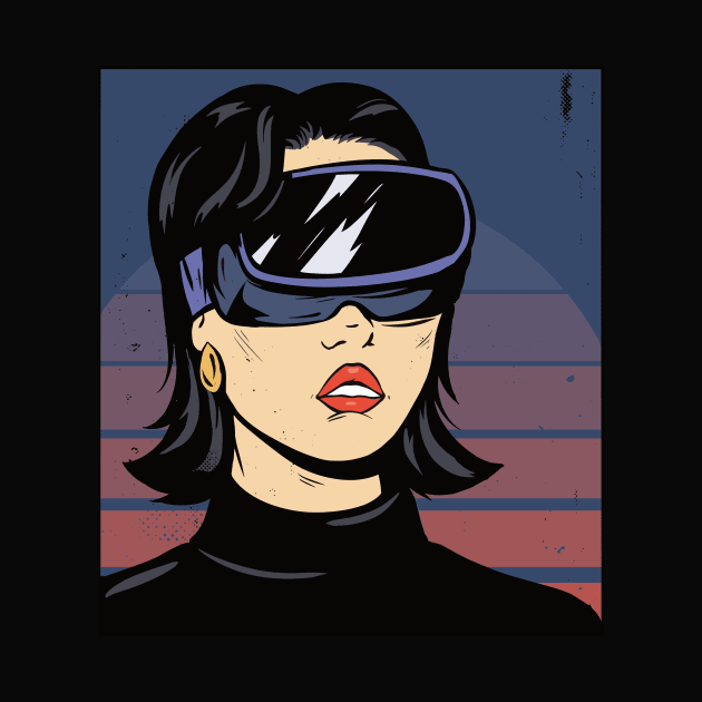 Escape Reality // Pop Art Virtual Reality Woman by SLAG_Creative