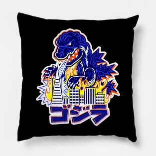 Godzilla vs San Francisco Pillow