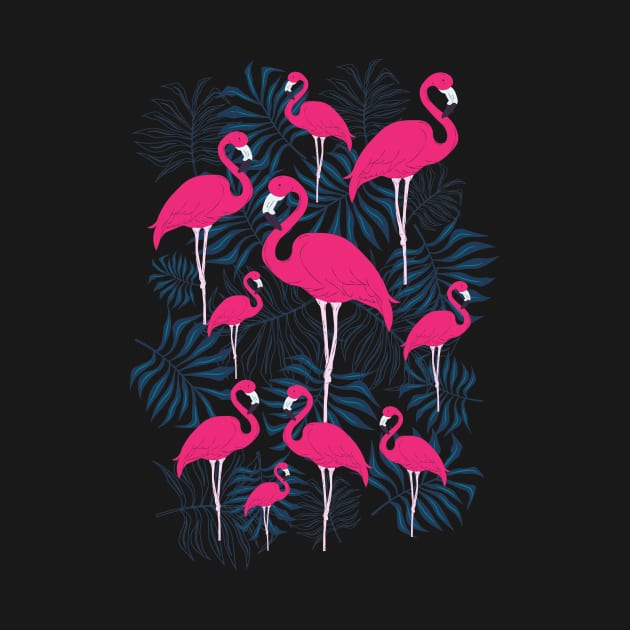 Pink Flamingo Pattern by novaya