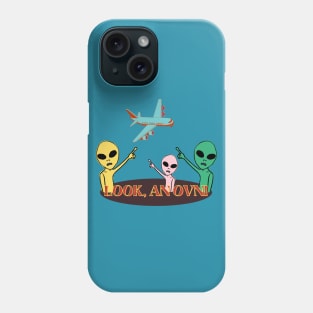 look, an ovni alien Phone Case