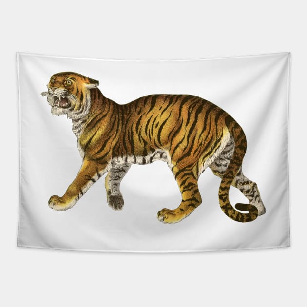 Wild Safari Tiger Tapestry by RedThorThreads