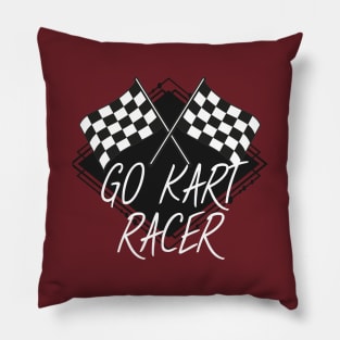 Go kart racer Pillow