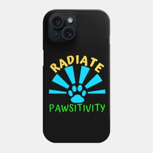 Radiate Pawsitivity - Aesthetic radiating paw Phone Case