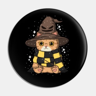 Cute Wizard Neko Pin